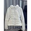 Light and thin sports down jacket slim and thin windproof hooded yoga fitness running outdoor warm jacket women