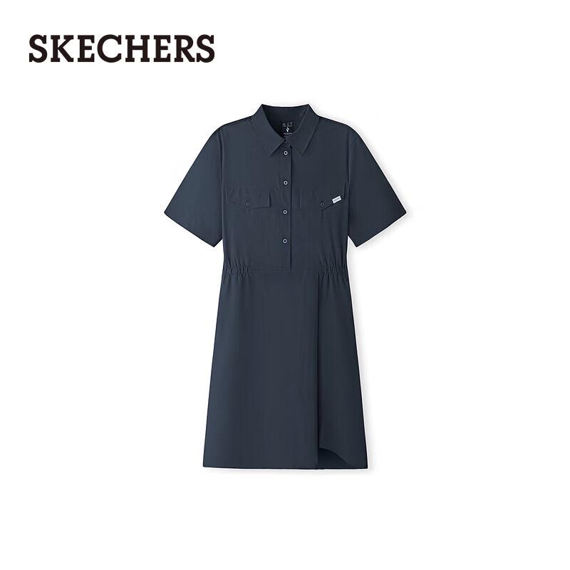 Skechers Women s Casual Woven Polo Dress L225W237 XL