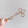 Hair Accessoires New Sweet Geometric Women Barrettes Zinc Zinc Alloy Hairpin Flower Hair Clips Bobby Pin Wave