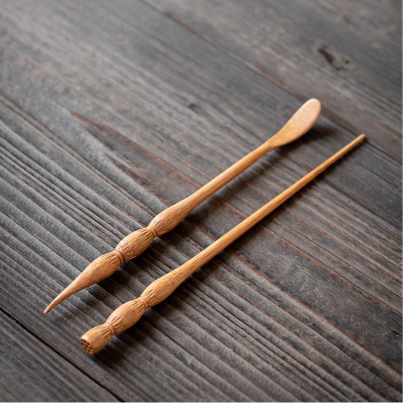 Bambusová čajová jehla pro čajovou soupravu Kung Fu Dlouhá rukojeť Čajové lžičky Jehlová lžička Nádobí Náhradní díly Kuchyňský nástroj Příslušenství 2025