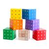 Math Learning Magnetic Cube Toy Made Of Eco-friendly Wood For Classroom Use