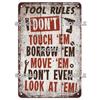 Retro Hot Rod Garage Metal Tin Sign Vintage Style Wall Door Decor for Man Cave Home Workshop