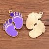 10Pcs 26 * 31mm DIY Cute Sole Pendant Accessories