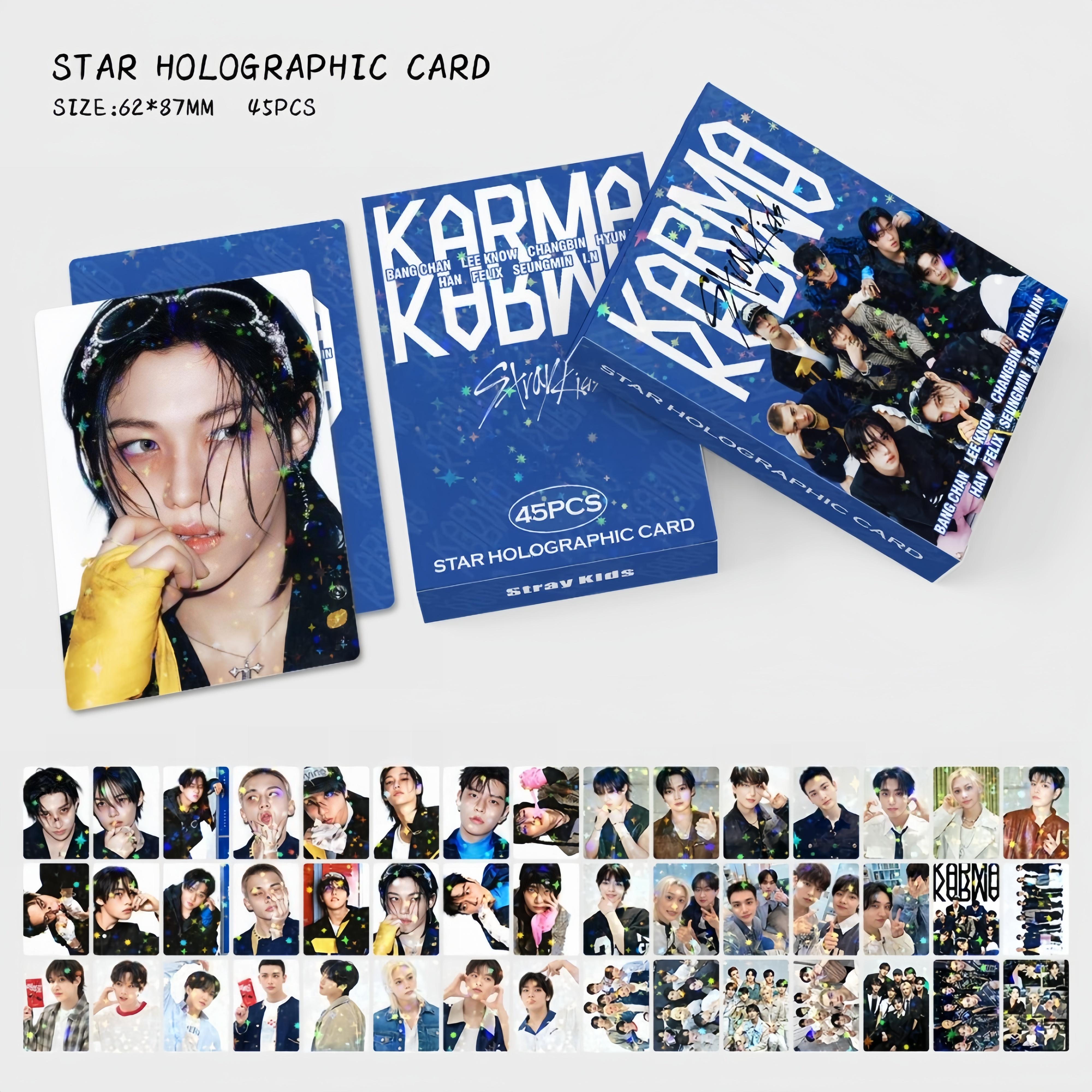 Collectibles KOREAN POP Stray Kids 45PCS Lomo Merch Card DO IT Holographic Cards Kit Stray Idol Stage Image KABMB Photocards Presents