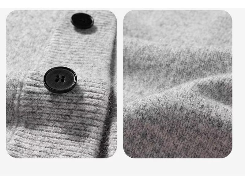 Unisex Hooded Knit Cardigan: Soft, Loose, Korean Style for Autumn/Winter, High-End Feel