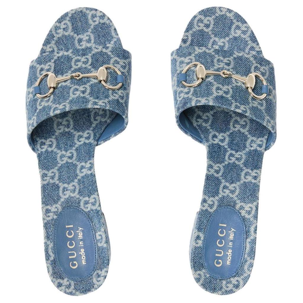 Gucci Wmns Horsebit Slide Sandal 'Blue' Women's 854882 FAFGT 4746