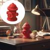 Red Plastic Scale Fire Hydrant Weathered Finish Scene Accessories  Doll Collection Display