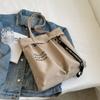 Taška Letter Canvas Bag Dámská kabelka Student Class Velkokapacitní crossbody kabelka
