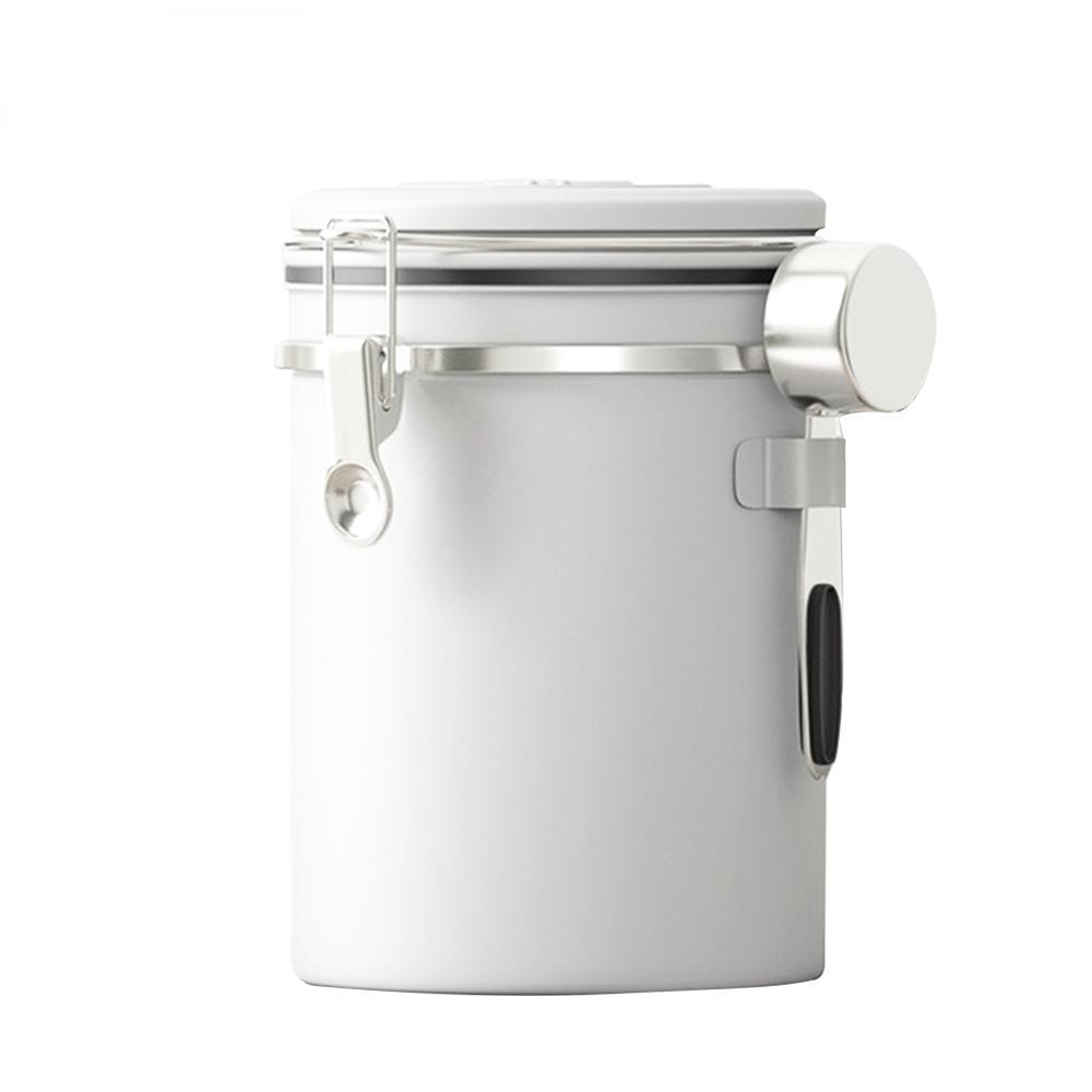 Moisture-Proof Stainless Steel Sealed Tank Storage Coffee Beans Tea   Bean Milk Powder Jar  Pot Kitchen Grains Box