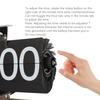 Retro Vintage Flip Down Clock, Automatic Rotating Digital Display Mechanical Clock, Desk Flip Clock Gear Clock, Home Office Decor, Battery Operated (S