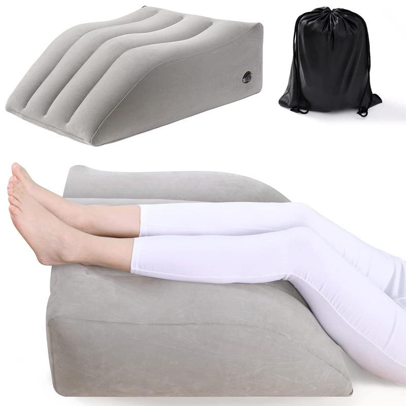 PVC Inflatable Wedge Pillow: Leg Rest, Lumbar Support, and Backrest Cushion