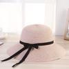Foldable Straw Hat Children Summer Small Fresh Internet Celebrity Versatile Beach Visor Sun Protection Bucket Hat