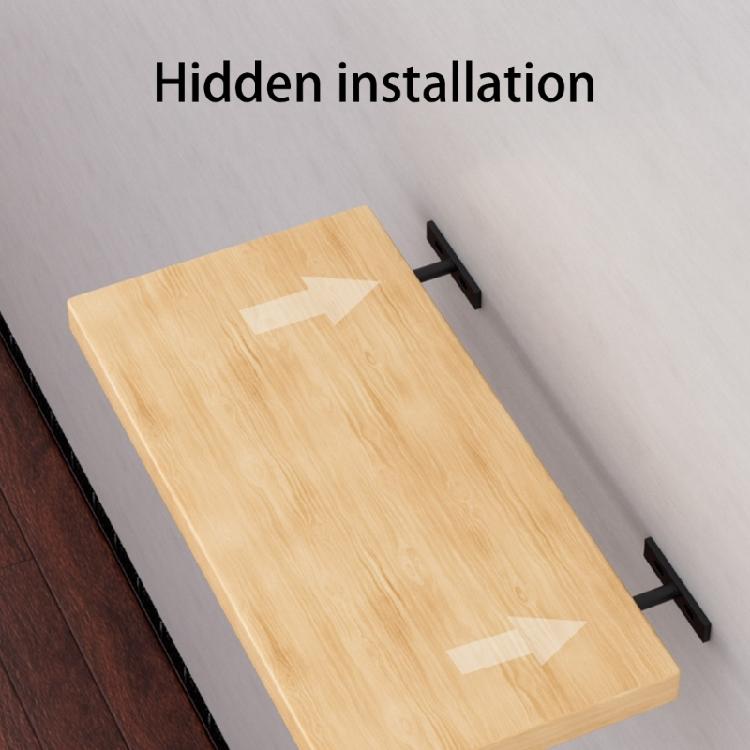 2Pcs Heavy Duty Floating Shelf Brackets Replacement Rustproof Wall Shelf Support Furniture Replacement Hardware