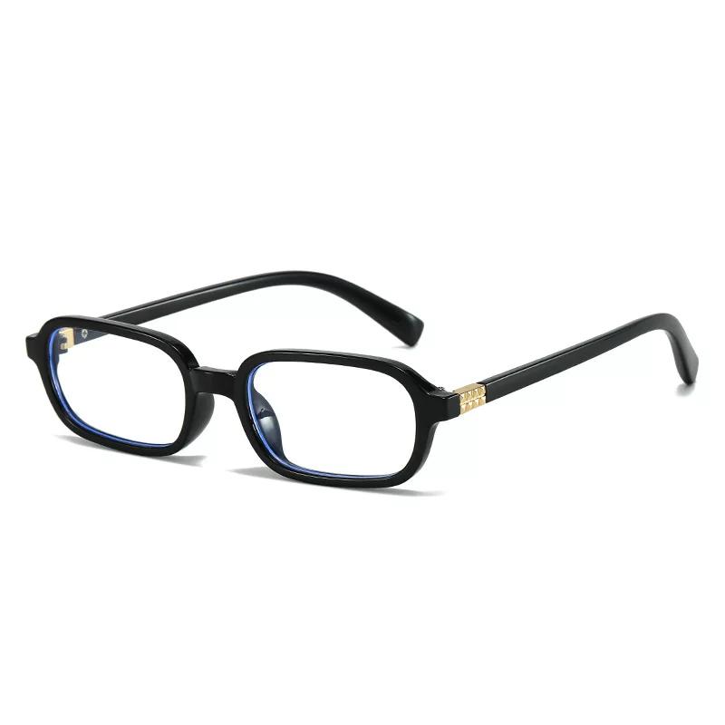2024 New Narrow Frame Sunglasses European and American Personality Fashion Square Simple Elegant All-Match Sunglasses