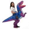Halloween aufblasbares Teufelsjäger Drache Velociraptor Kostüm mit Sonnenbrille