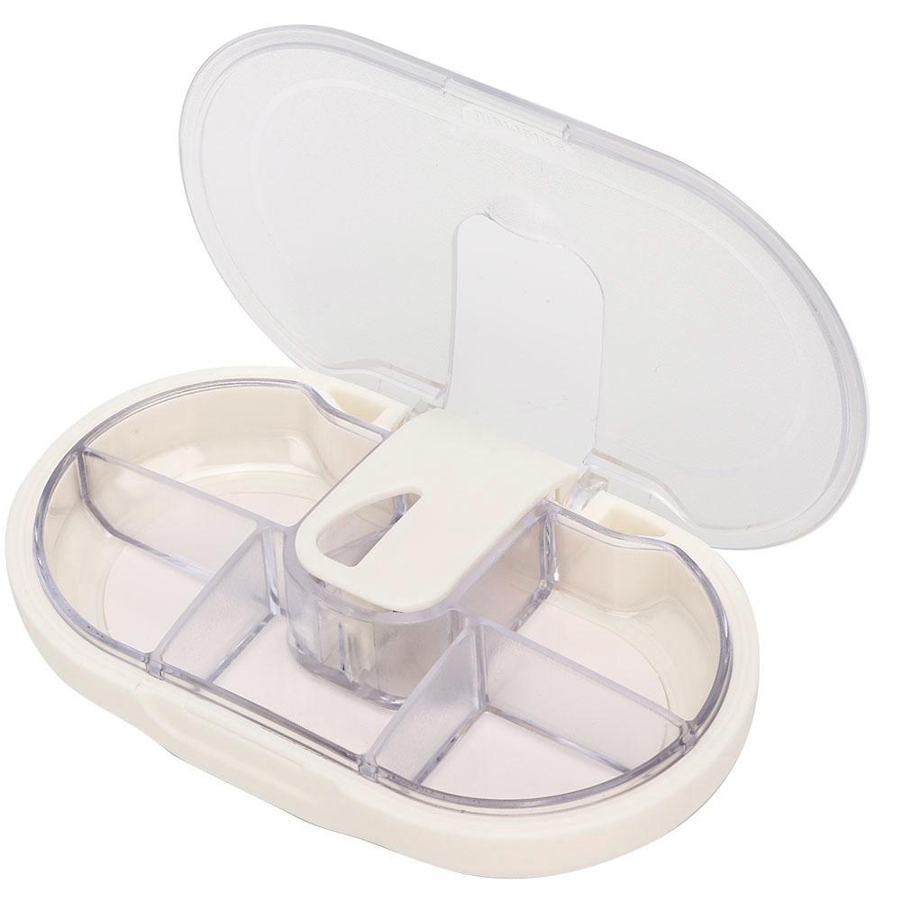 

Органайзер для таблеток Еженедельные контейнеры для лекарств Футляр для хранения таблеток Держатель с разделителем для таблетокБелый белый