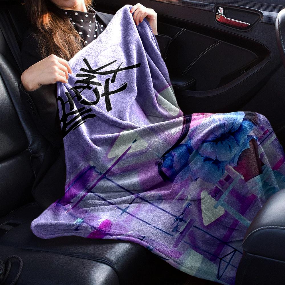 Futuristic Fashion Art Blanket Soft Throw Blanket For Home Bedroom Bed Sofa Travel Office Solid Christmas Blanket