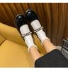 Fashion Spring Loafers Lolita Shoes Woman Belt Buckle Strap Mary Jeans Patent Leather Flats Girls Cosplay JK Footwear Female Sneakers