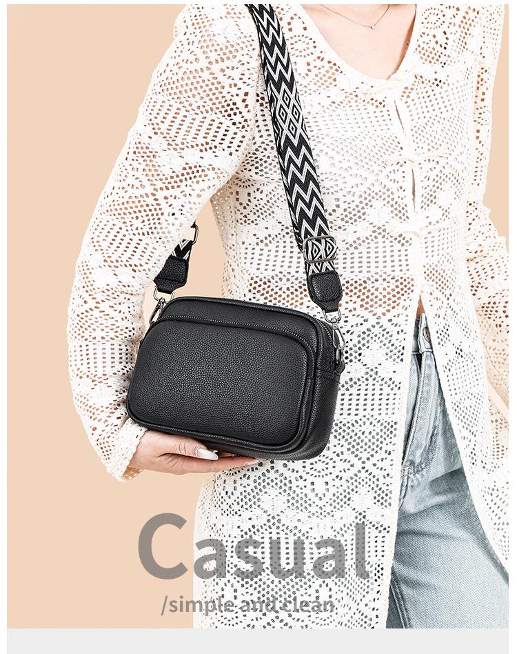 Women's Fashion Multi-layer Single Shoulder & Crossbody Bag with Coin Purse - Lightweight Commuting Small Square Bag