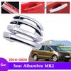 Car Chrome Door Handle Cover for Seat Alhambra MK2 7N 2010~ Accessories Protective Film Styling Stickers Trim 2011 2012 2013