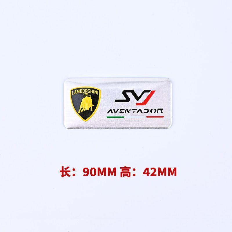 

Sports Car Metal Stickers 3D Sstereoscopic Modificate Aluminum Sticker For Lamborghini Urus Huracan Aventador Premium Accessory