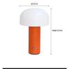 Rechargeable LED Touch Mushroom Lamp for Bedroom, Bedside, Outdoor Camping, and Courtyard Ambience