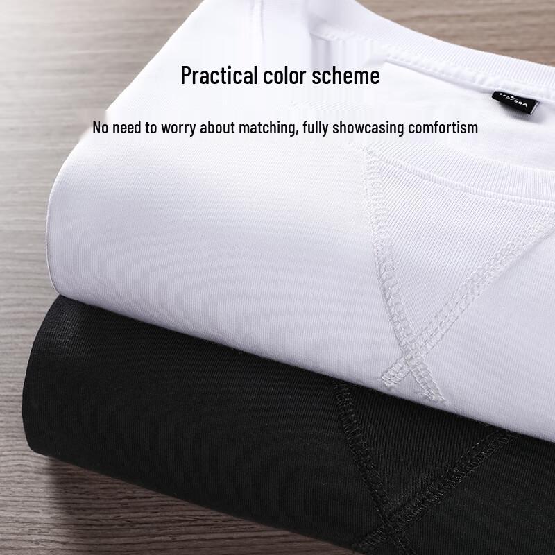 JEEP SPIRIT Men's Heavyweight Pure Cotton Long-Sleeve T-Shirt