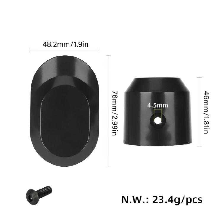1Pair Dusproof Electric Scooter Fork Cover Replacement Front Fork Reflector Base Decorative Case Cap for 5/5Pro