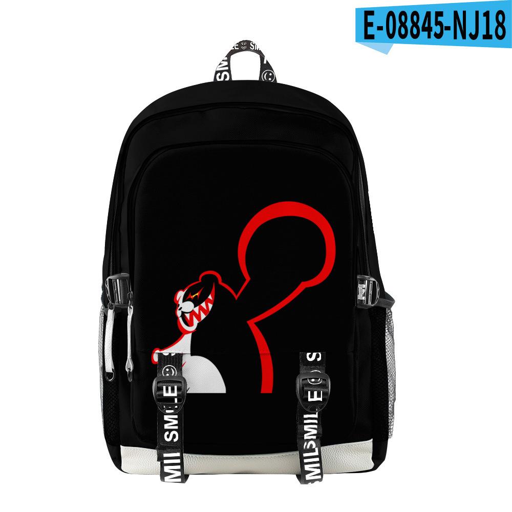 Klassieke Japan Anime Danganronpa Monokuma Schooltassen Unisex 3D Print Oxford Waterdichte Notitieboek multifunctionele Reistassen