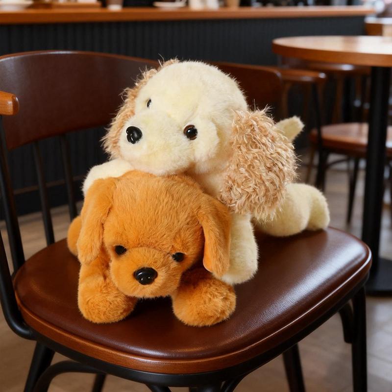 Peluche Chien Golden Retriever Réaliste Peluche Chien Labrador Réaliste de Haute Qualité Oreiller Animal de Dessin Animé Câlin Cadeau pour Garçon