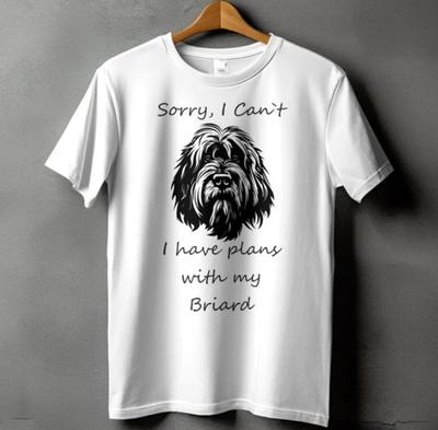 New T-Shirt  Unisex Funny Dog Lover Shirt, Sorry I Can't I Have Plans With My