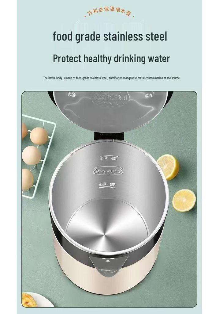 Smart Thermostatic Stainless Steel Electric Kettle for Boiling and Warming