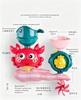 Crab & Whale Water Toys for Kids Bathtub with Rotating Eyes & Water Wheel Fountain