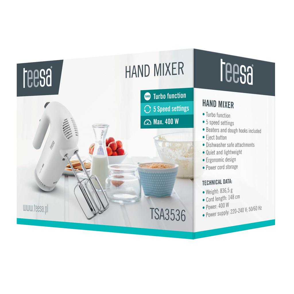 Teesa 400W TURBO Hand Mixer