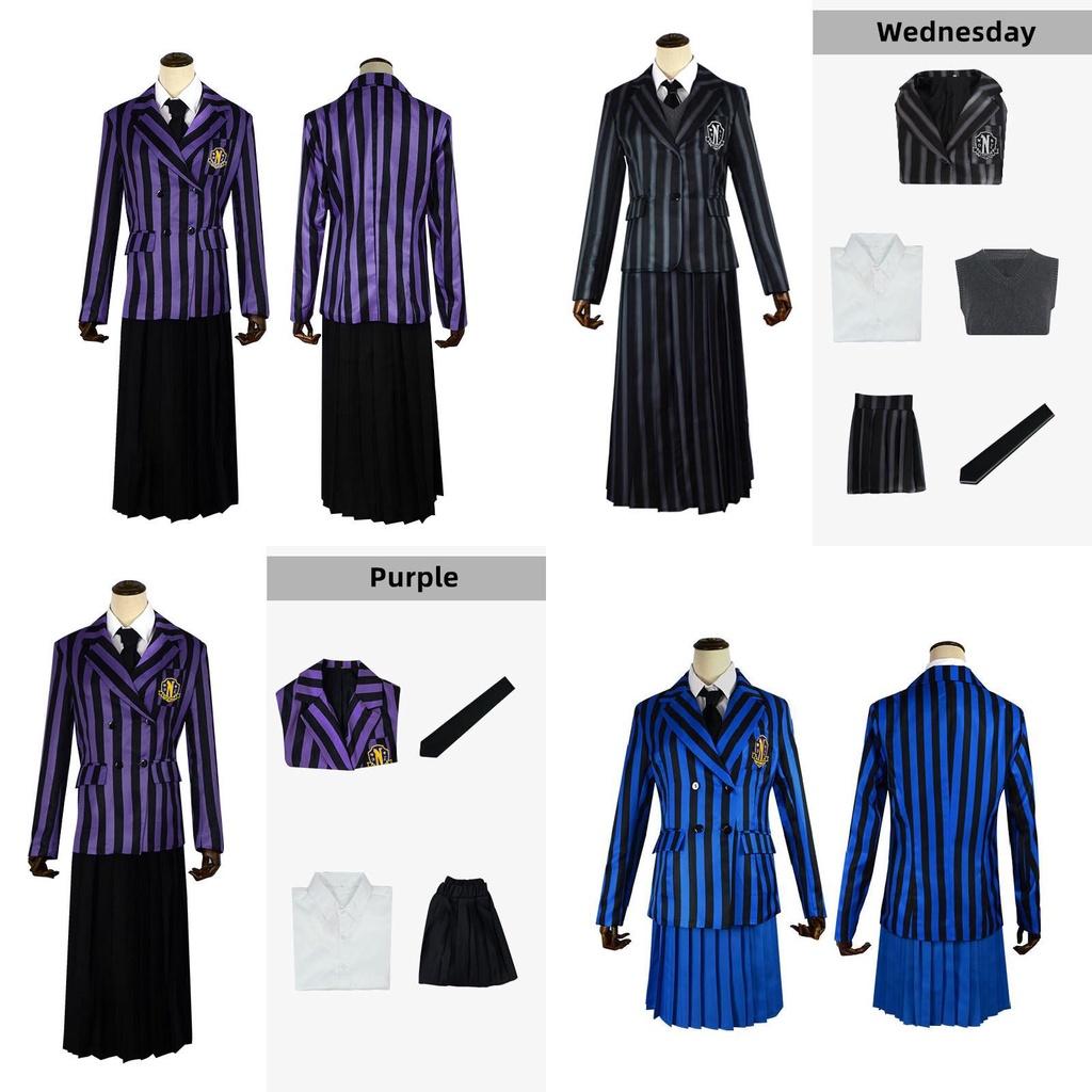 Wednesday Addams The Addams Family Costume School Uniform Dress