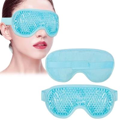 Masque pour les yeux en gel portable réutilisable doux compressé apaisant double usage chaud froid masque pour les yeux masques de sommeil yeux gonflés