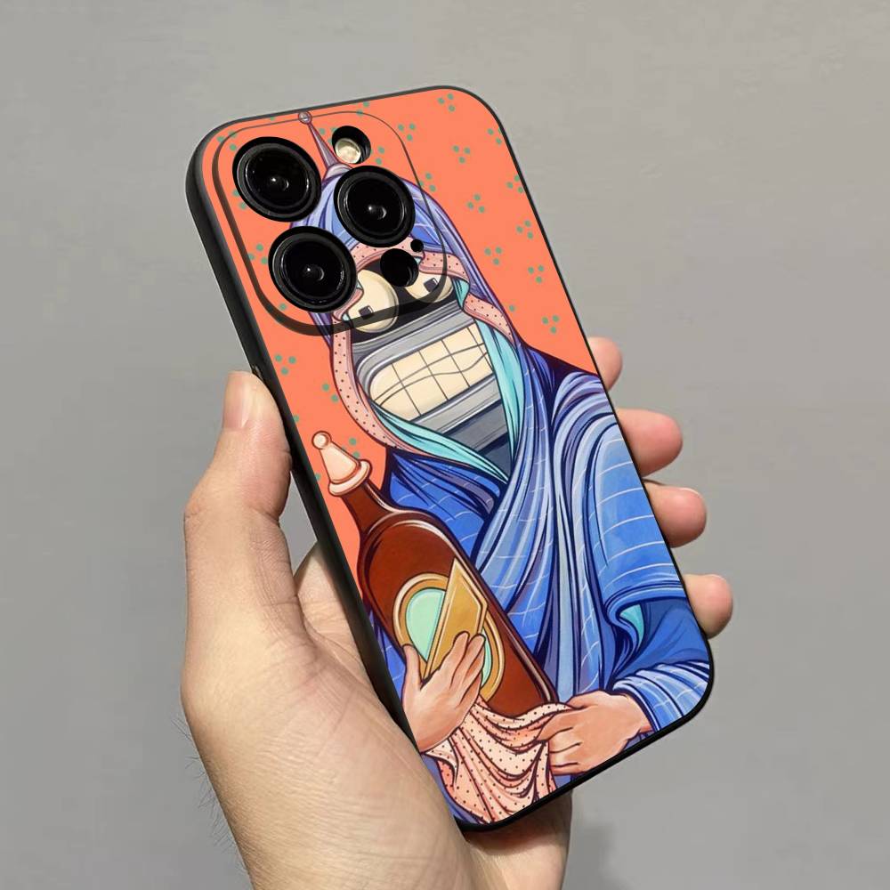 Funny Robot B-Benders Phone Case For iPhone 17 16 15 14 11 12 13 Mini Pro XS Max Plus Funda Shell