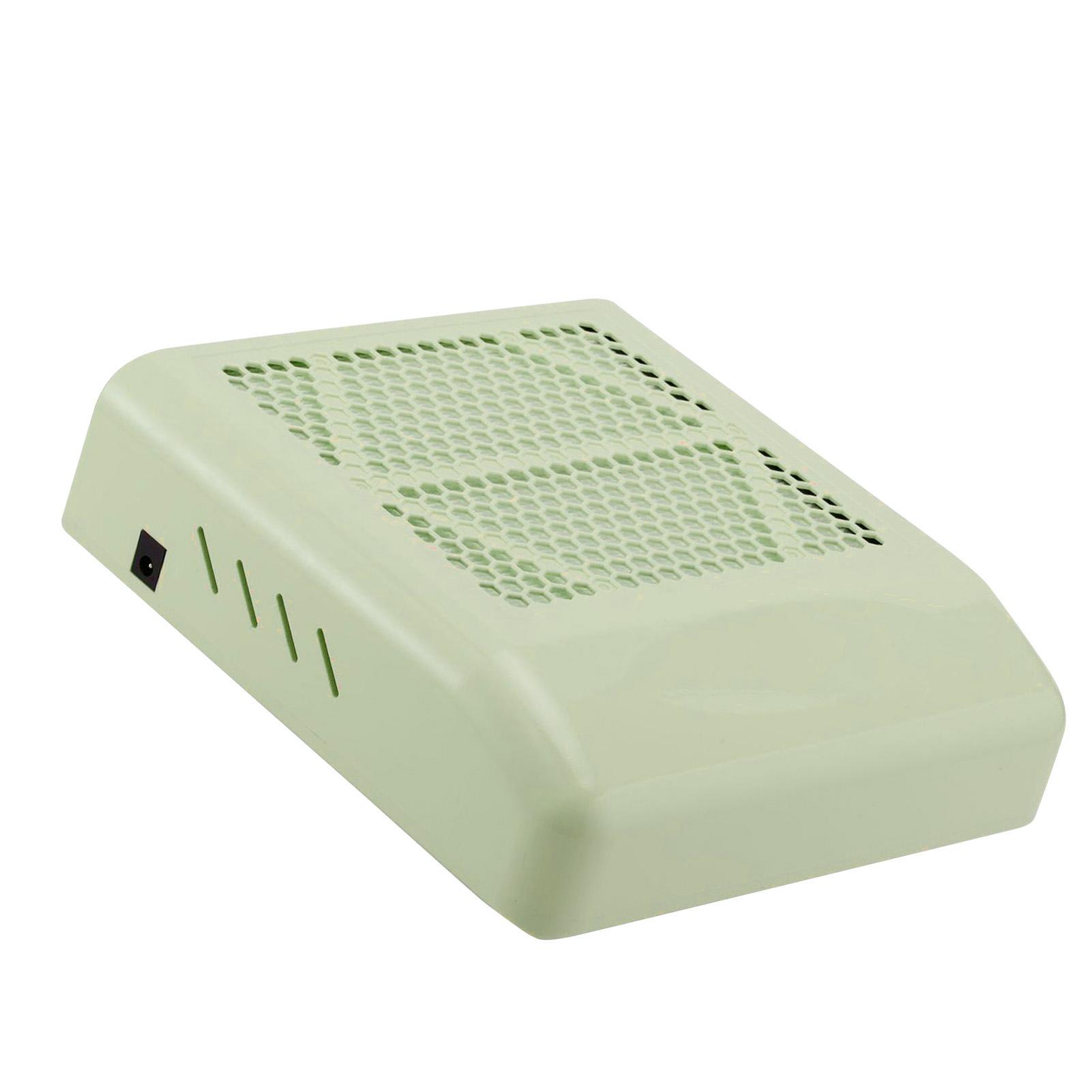 

Nail Dust Collector 80W Large Suction Power Nail Vacuum Cleaner with Reusable Filter for Home Salon EU Plug зелёный