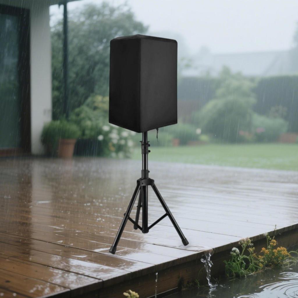 Verstellbare Abdeckung mit Kordelzug für Outdoor-Lautsprecher, Ideal für Aktivitäten, Zusammenkünfte und Camping.