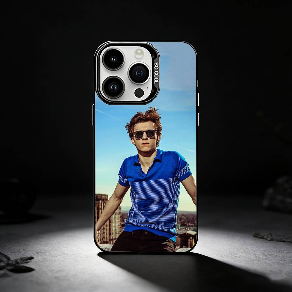 Youthful Charm Star T-Tom Holland Phone Case For iPhone 17,16,15,14,13,12,11 Plus,Pro Max,XS,Colored Silver Phone Case