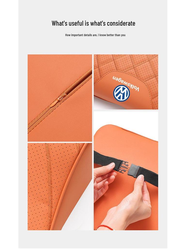 Polštářek na opěrku hlavy a bederní opěrku pro automobily Volkswagen Sagitar, Lavida, Passat, Bora, Tavendor, Magotan - Ochrana krku