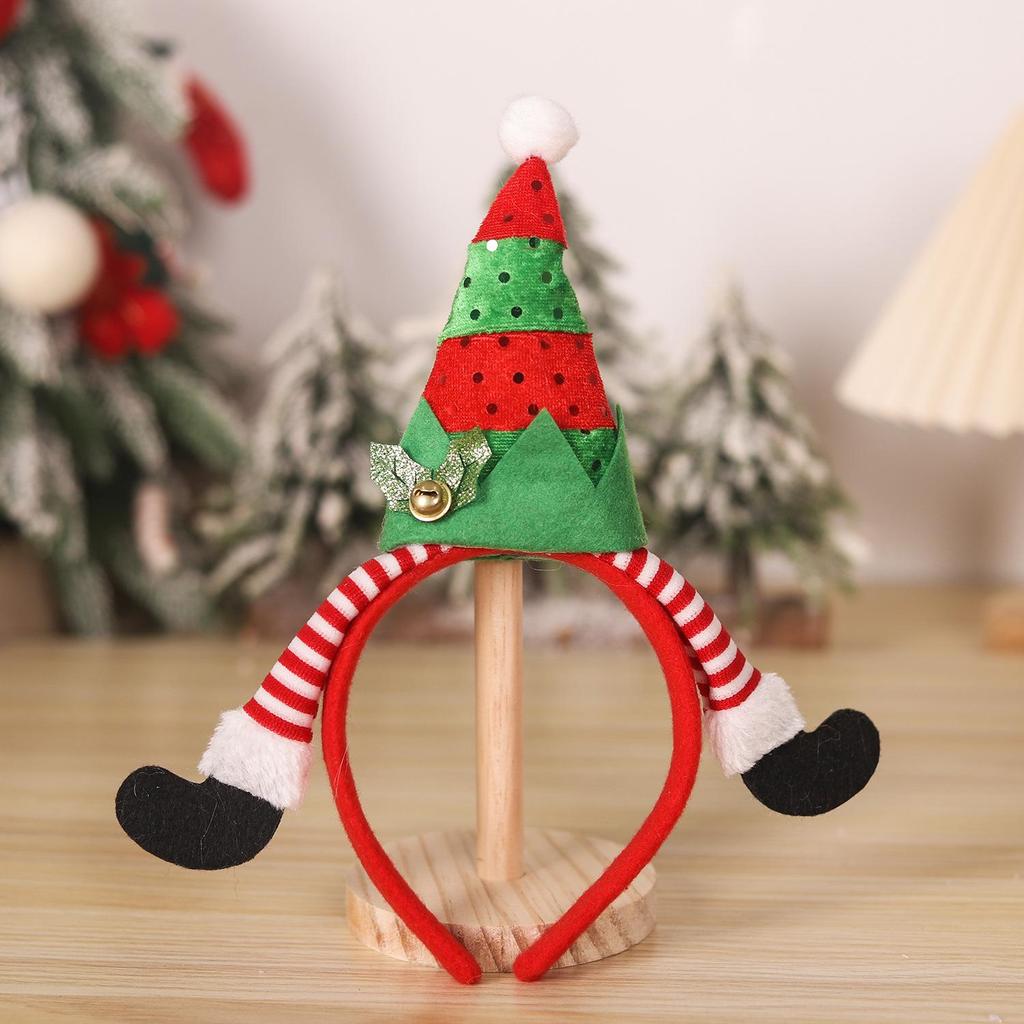 Holiday Cartoon Headband with Clown Foot and Belt Accents