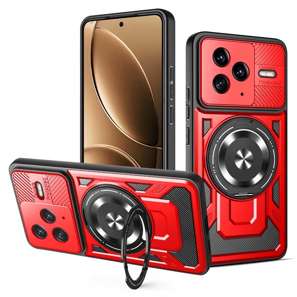 For Mi Poco F7 Pro Ultra 360 Degree Rotating Magnetic Bracket Armored Phone Case for Mi Poco X7 Pro  Durable Protective Cover