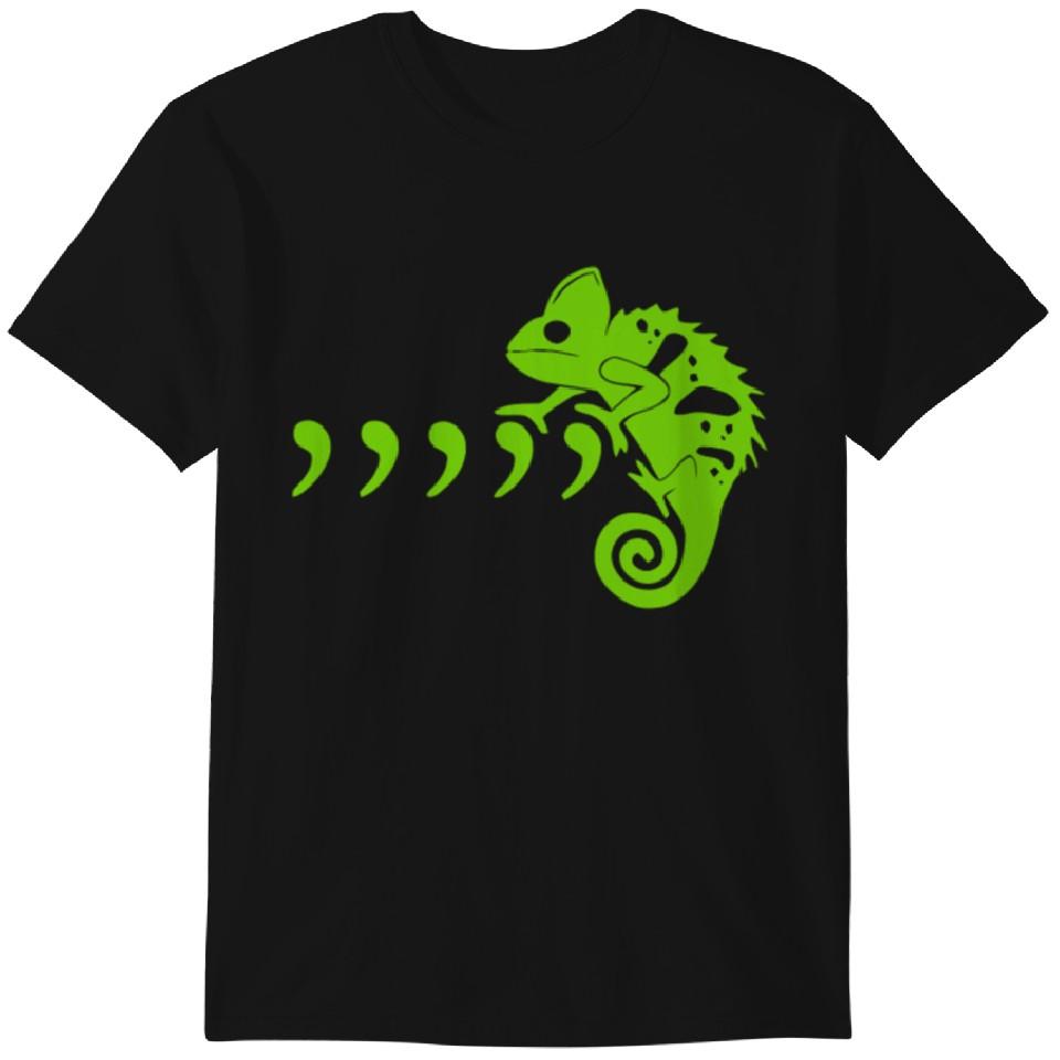 

Comma Comma Chameleon funny tshirt T-shirt Classic T-shirt 4XL