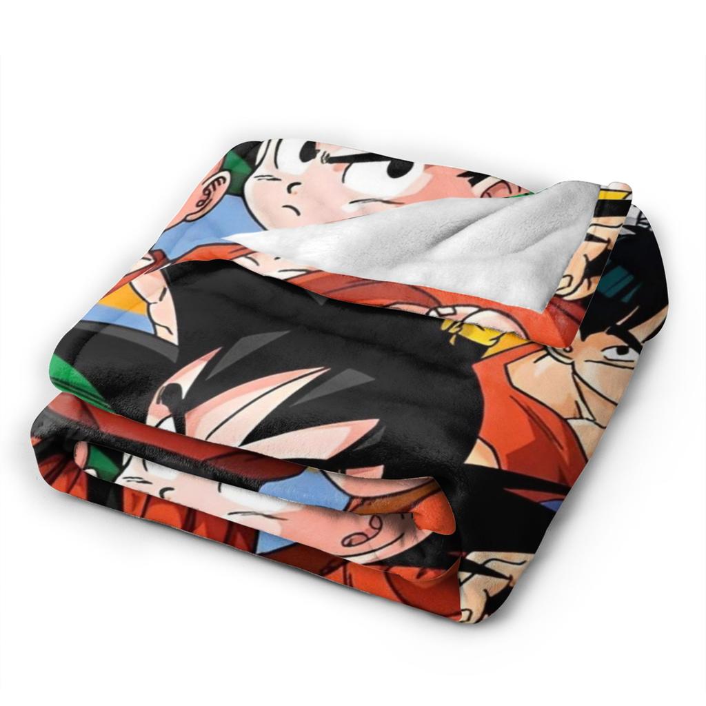 DBZ Blanket Cartoon Anime Fuzzy Funny Warm Throw Blankets for Bedspread Summer,
