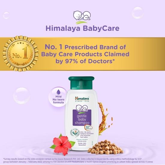 Himalaya Gentle Baby Shampoo| Tear-free formula|with hibiscus, chickpea, and vetiver|Cleanses, softens, and nourishes hair|No Parabens|No SLS|400ml