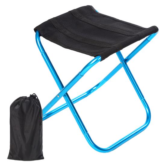 Outdoor Folding Stool Lightweight Heavy Duty Aluminum Alloy Oxford Cloth Camping Hunting Picnic Fishing Mini Collapsible Chair Seat