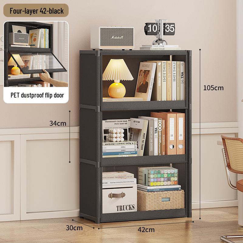 Children's Large Capacity Transparent Floor-standing Bookshelf & Storage Cabinet