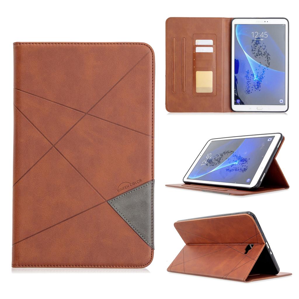 Étui pour Samsung Galaxy Tab A 10,1 pouces (Sortie 2016)(SM-T580/T585) Étui portefeuille en cuir PU de qualité supérieure avec plusieurs angles de vue et poche pour cartes