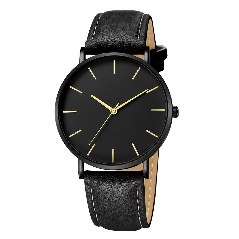 Belt Business Men'S Watch, Fashion Temperament Simple Style Casual Couple Quartz Watch